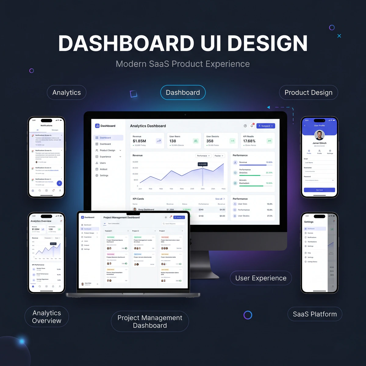 Dashboard UI UX design preview